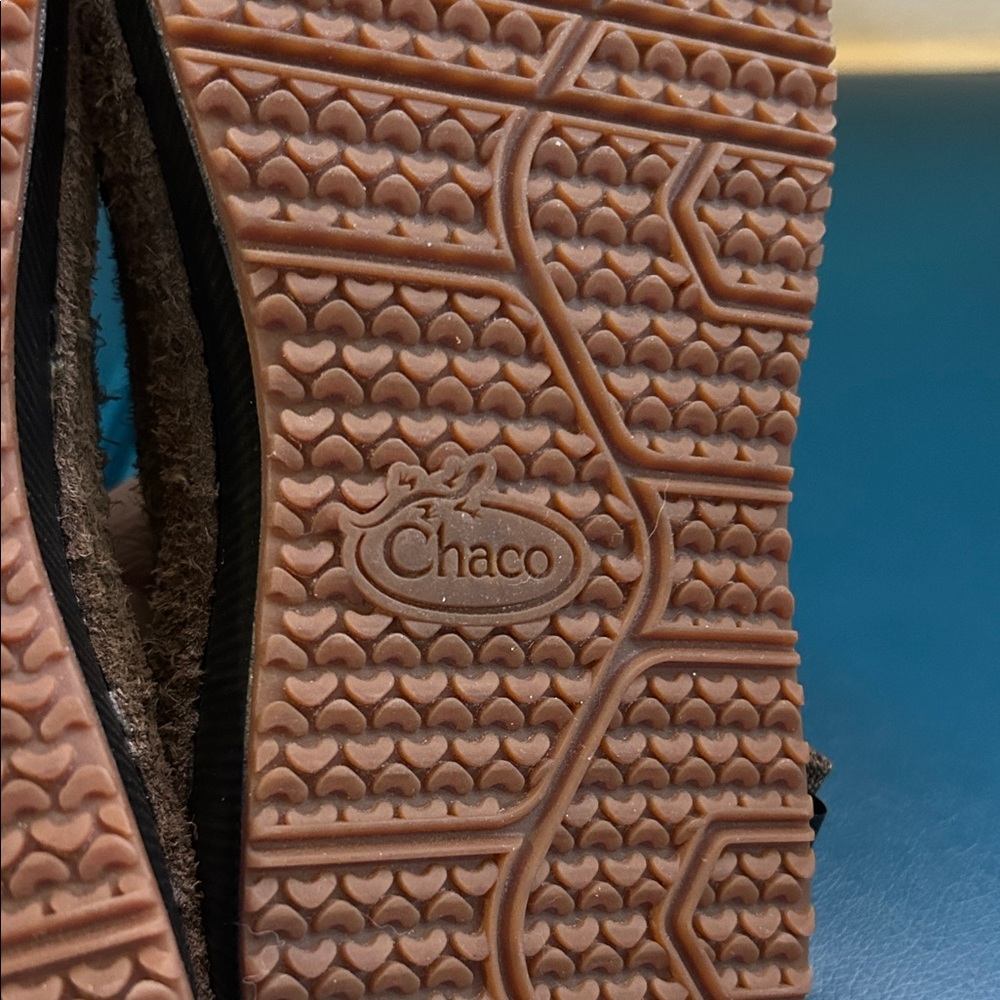 Chaco Women's Paonia Clog- Teak- Suede - Picture 9 of 16
